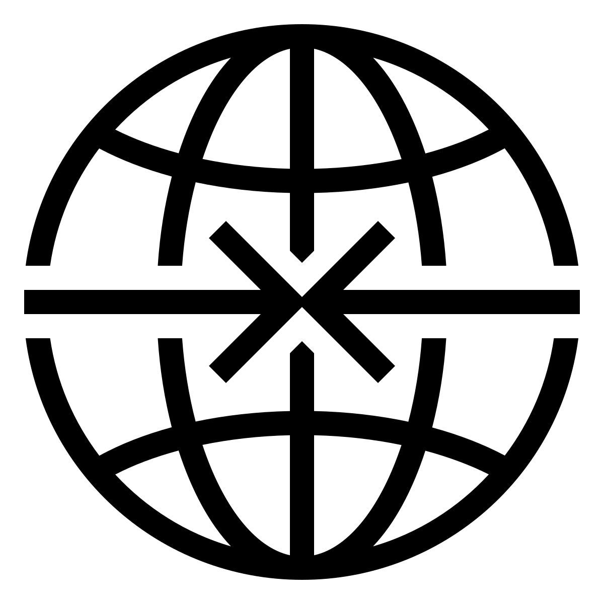 ios 17 outlined style 회의 화살표 글로브 icon