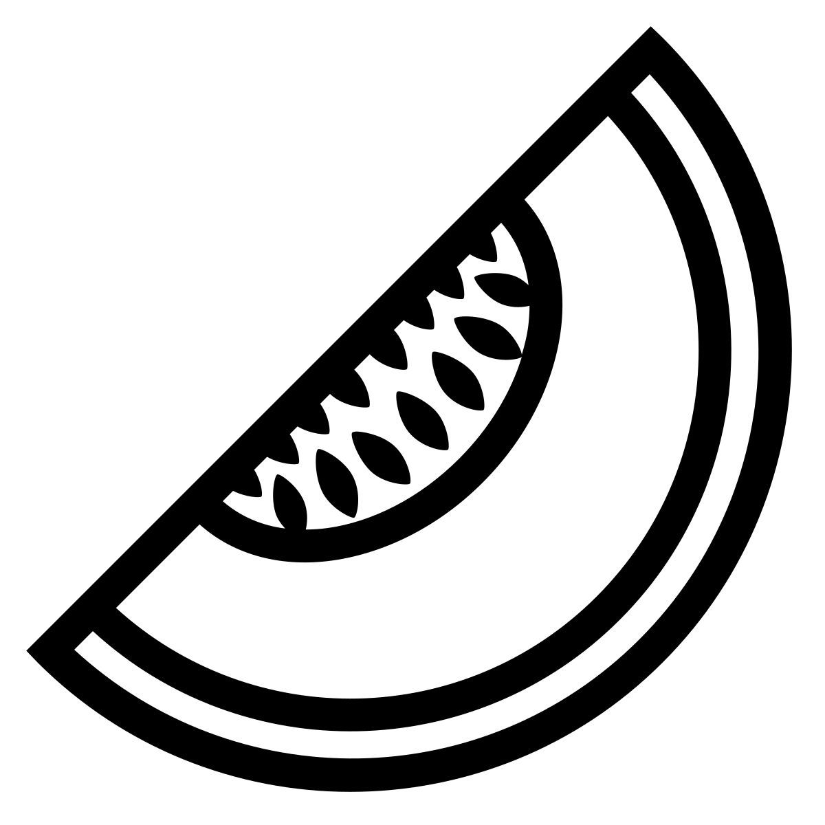 ios 17 outlined style 瓜 icon