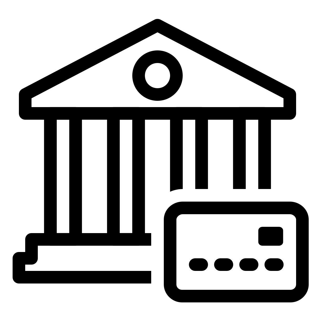 ios 17 outlined style 商家帐户 icon