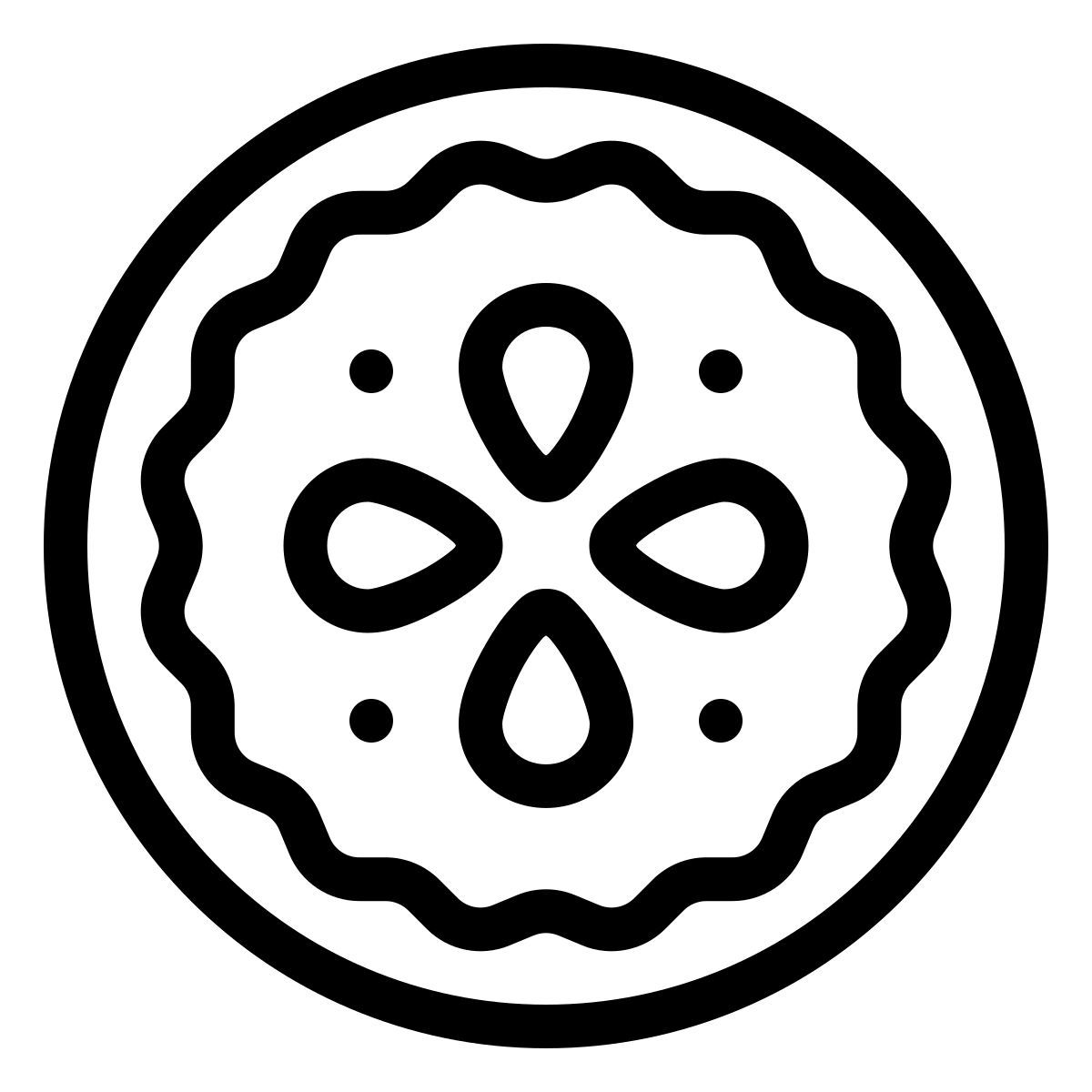 ios 17 outlined style merry pie icon