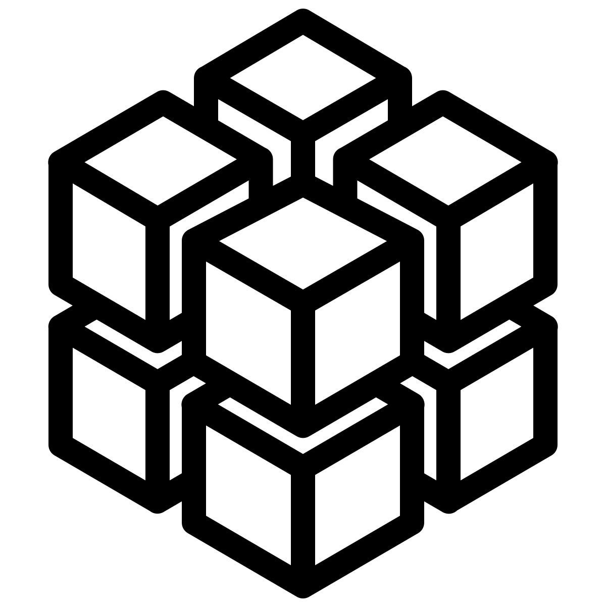ios 17 outlined style microservices icon