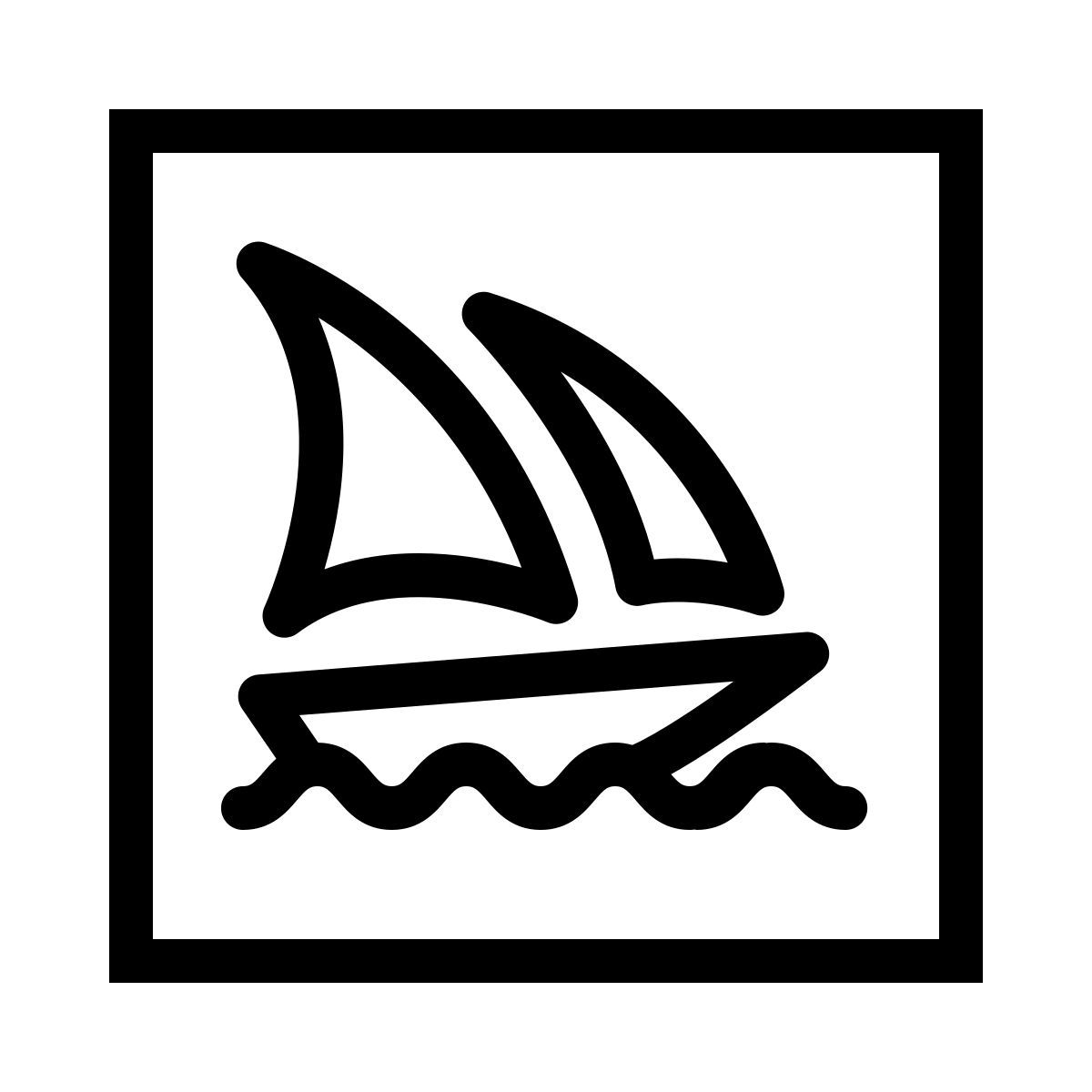 ios 17 outlined style mitten auf der reise icon