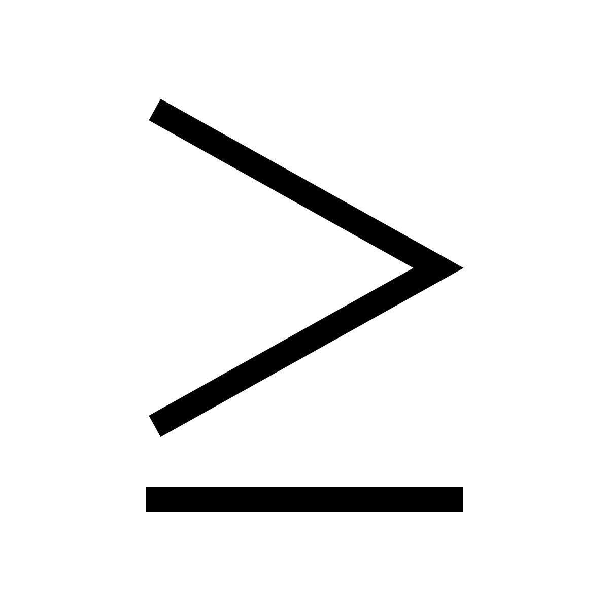 ios 17 outlined style 大于等于 icon