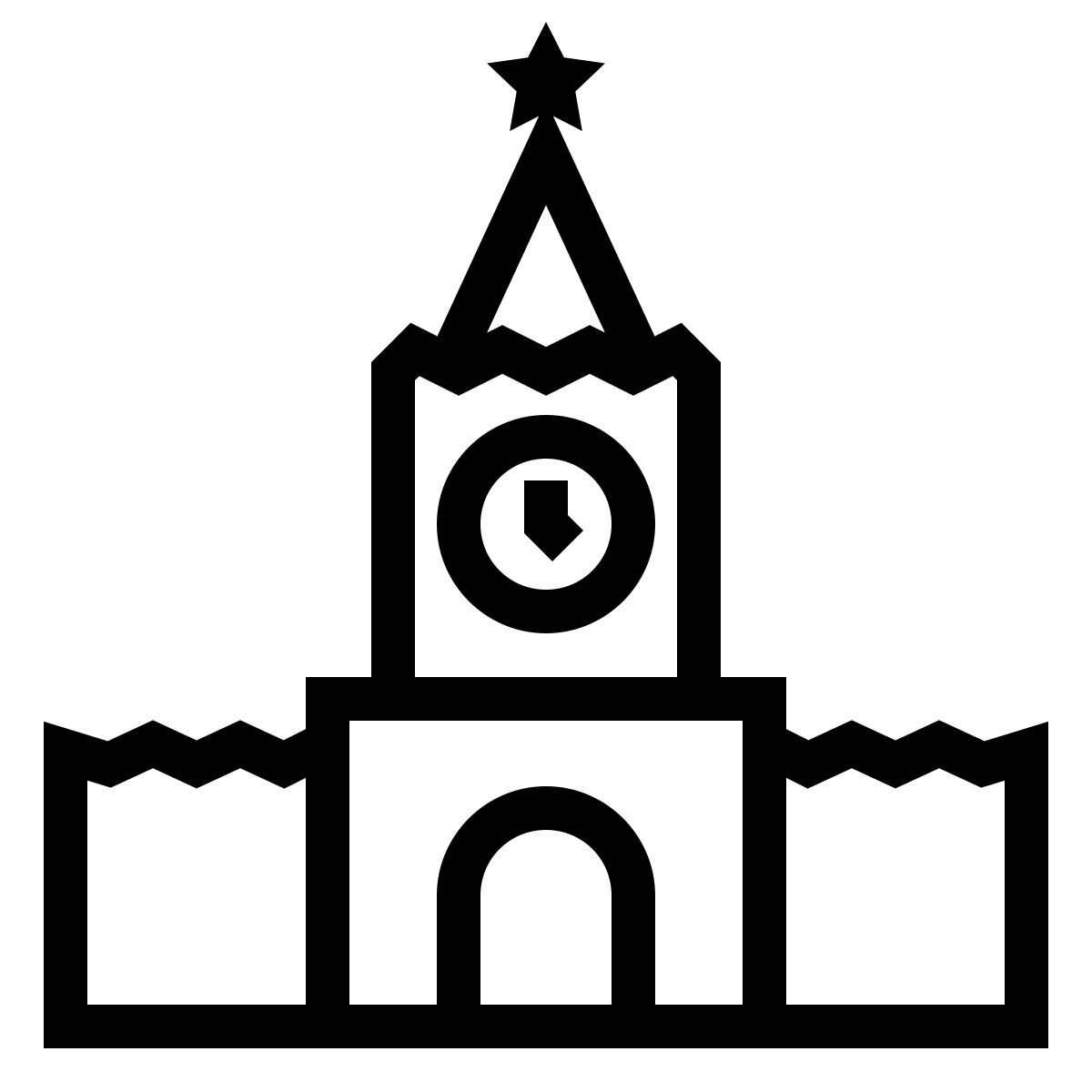 ios 17 outlined style 克里姆林宫 icon