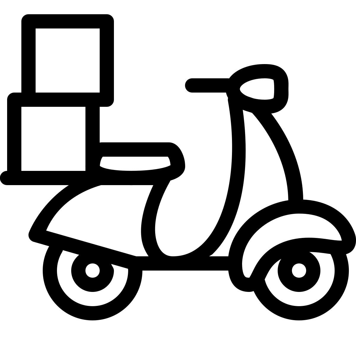 ios 17 outlined style consegna moto scatole multiple icon