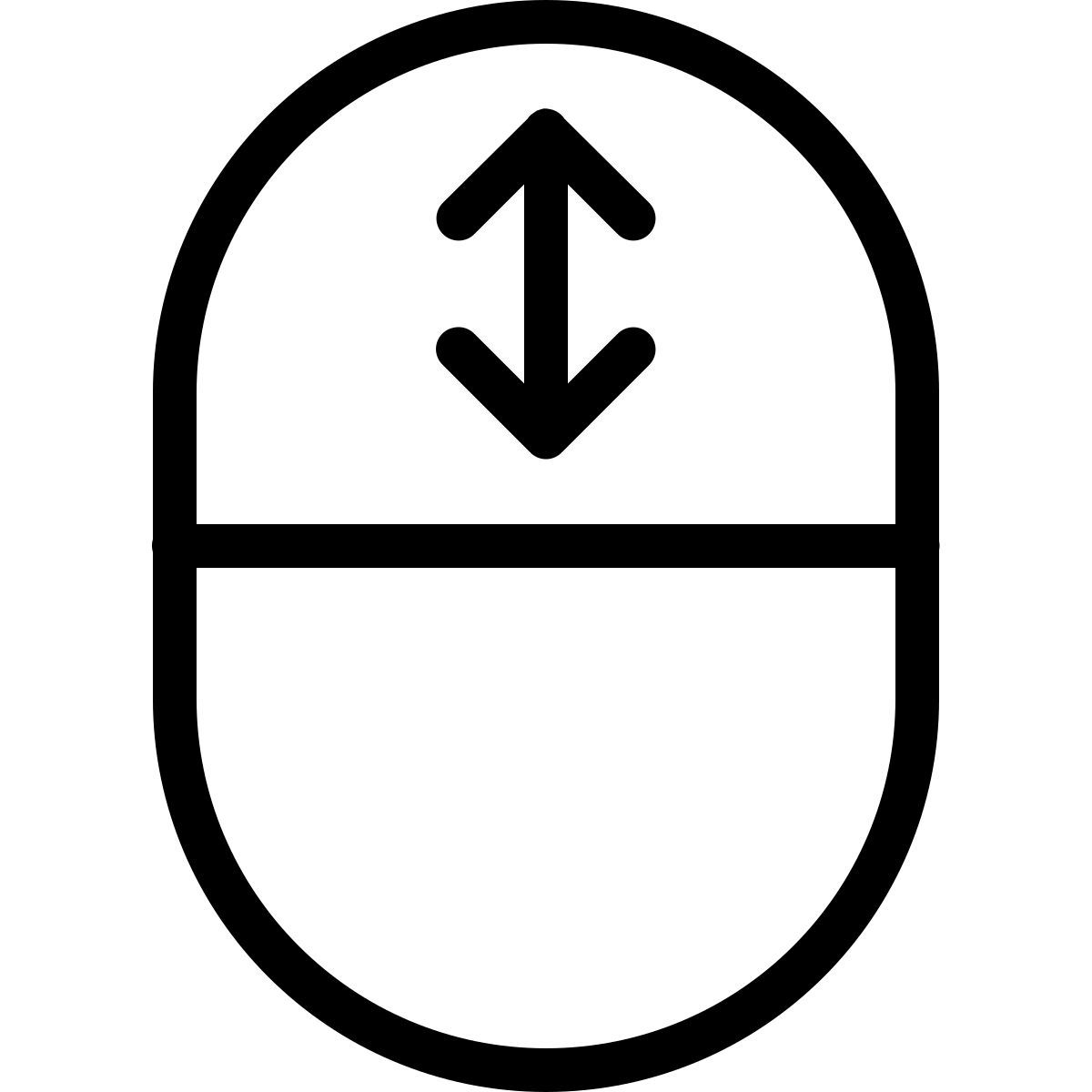 ios 17 outlined style desplazamiento del ratón icon