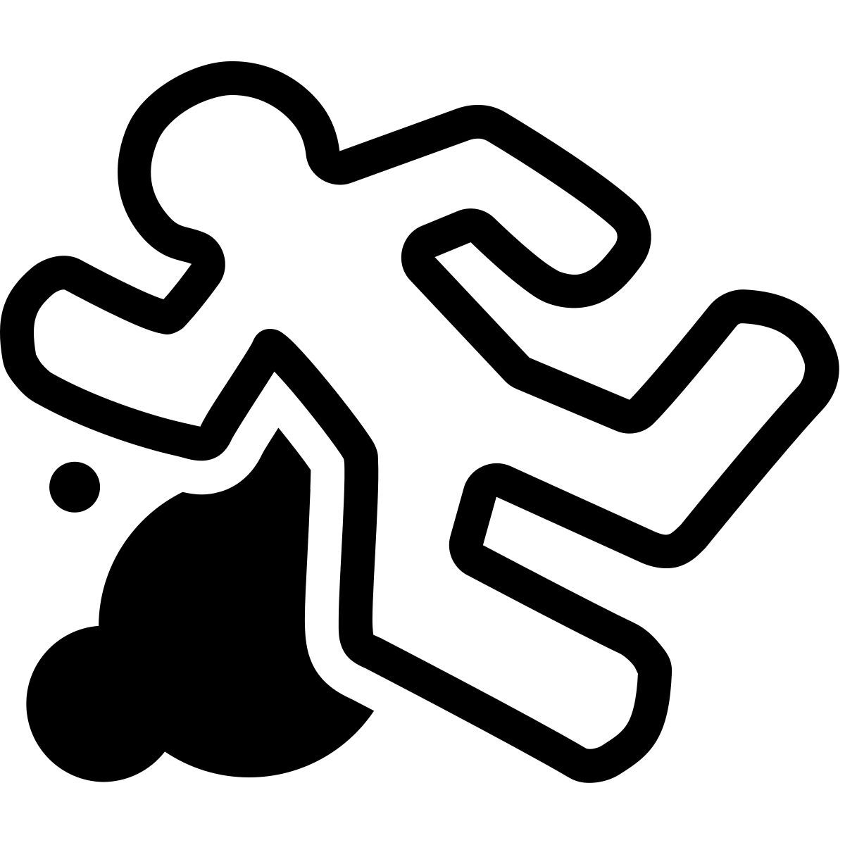 ios 17 outlined style tiza asesina icon