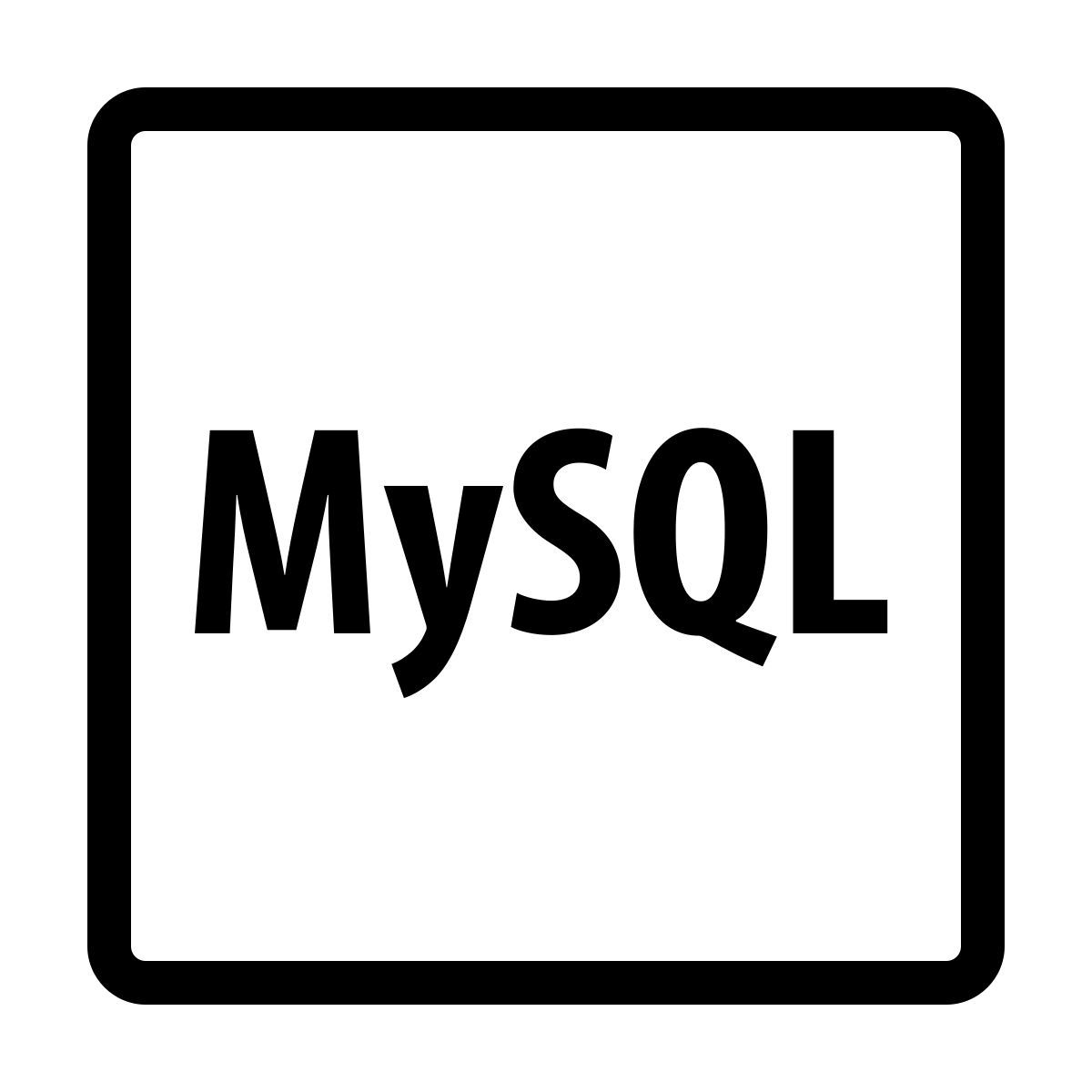 ios 17 outlined style mysql icon