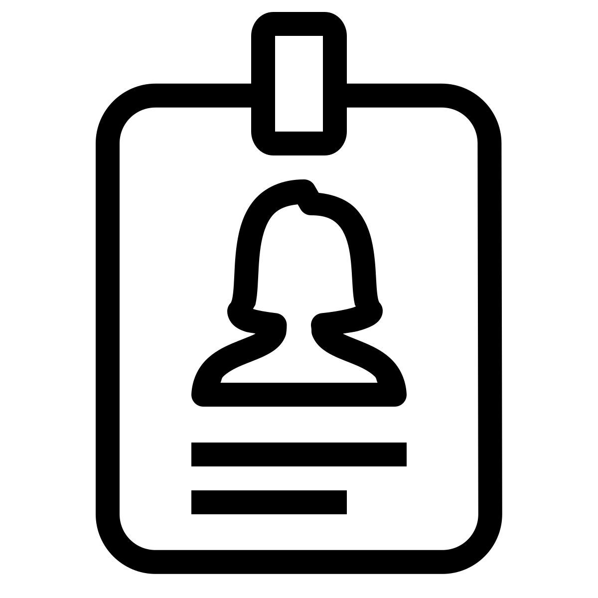 ios 17 outlined style 名牌女人 icon