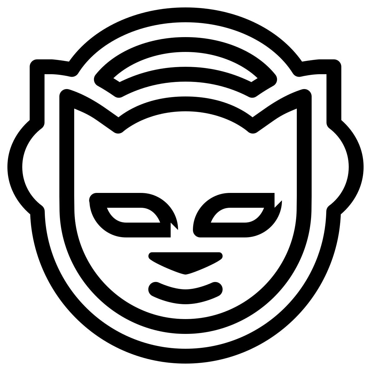ios 17 outlined style napster icon