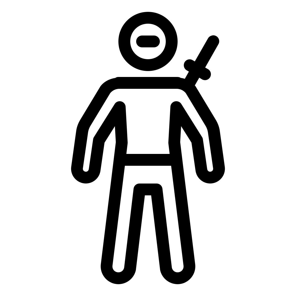 ios 17 outlined style combatiente icon