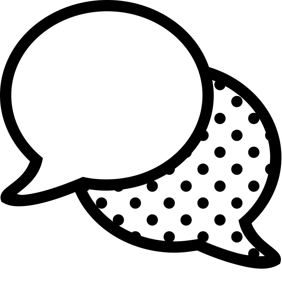 ios 17 outlined style no chat icon