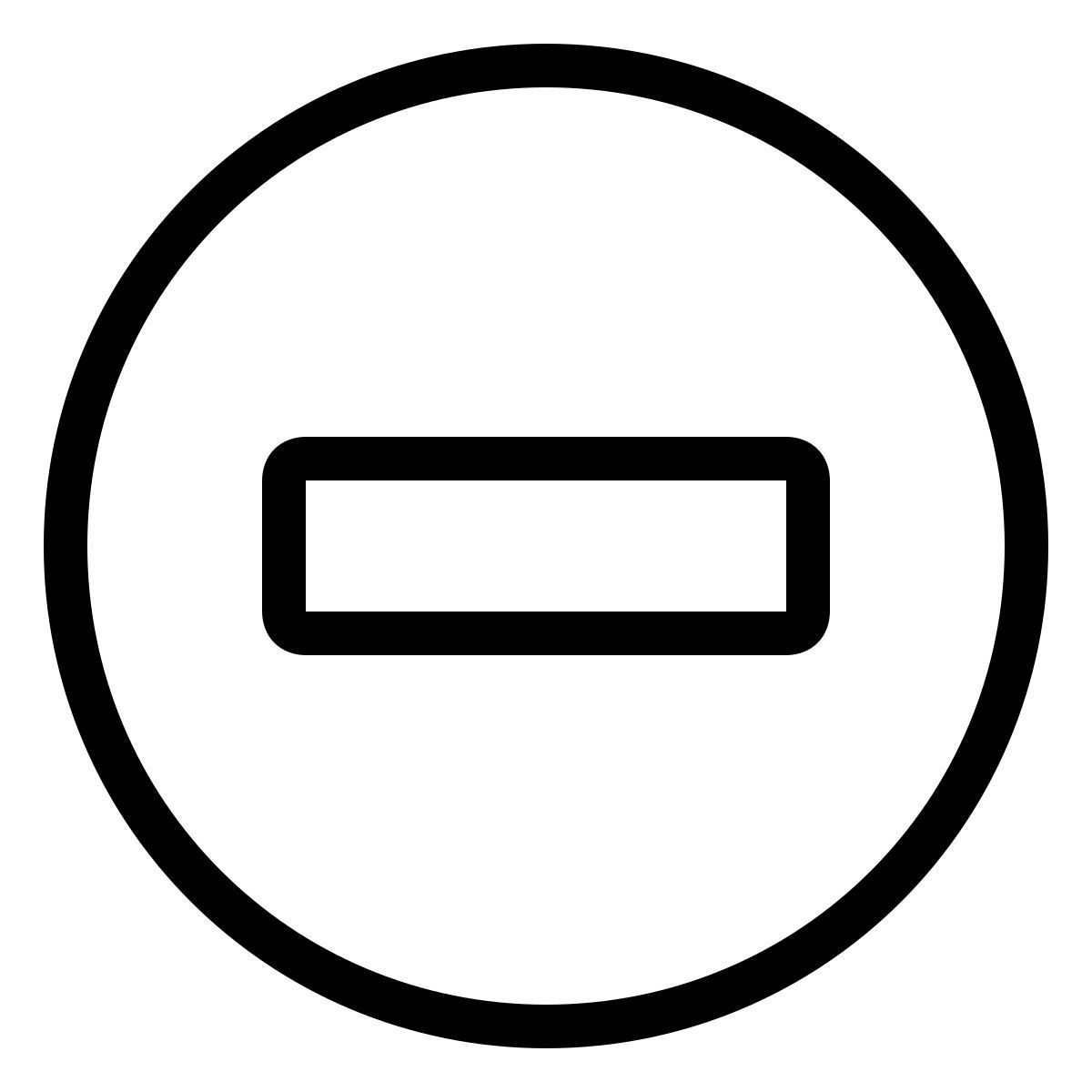 ios 17 outlined style no hay entrada icon