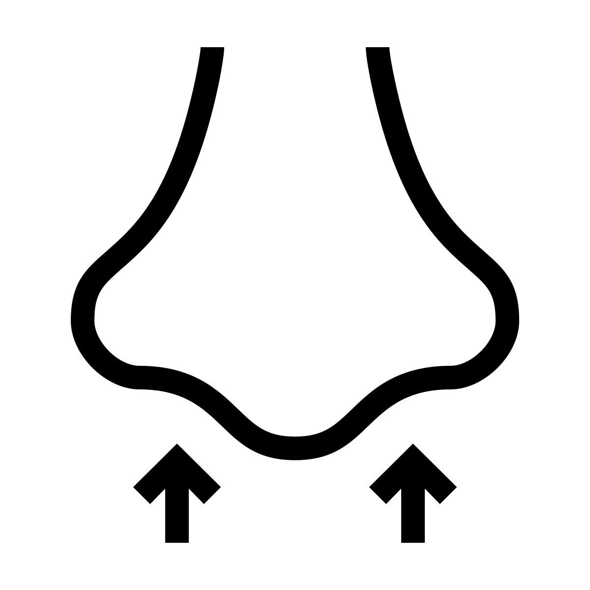 ios 17 outlined style smelling icon