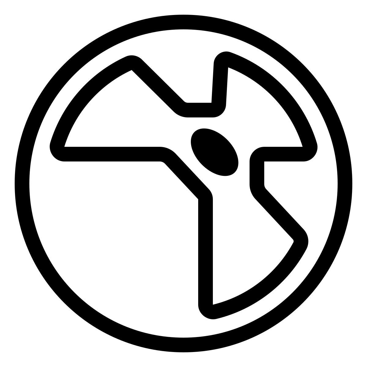 ios 17 outlined style 핵무기 icon