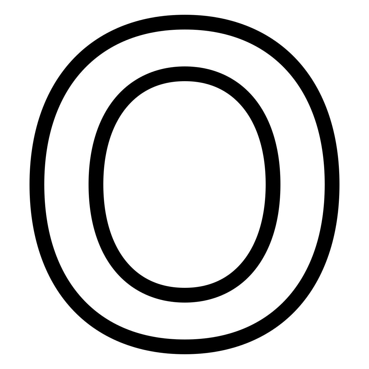 ios 17 outlined style o icon