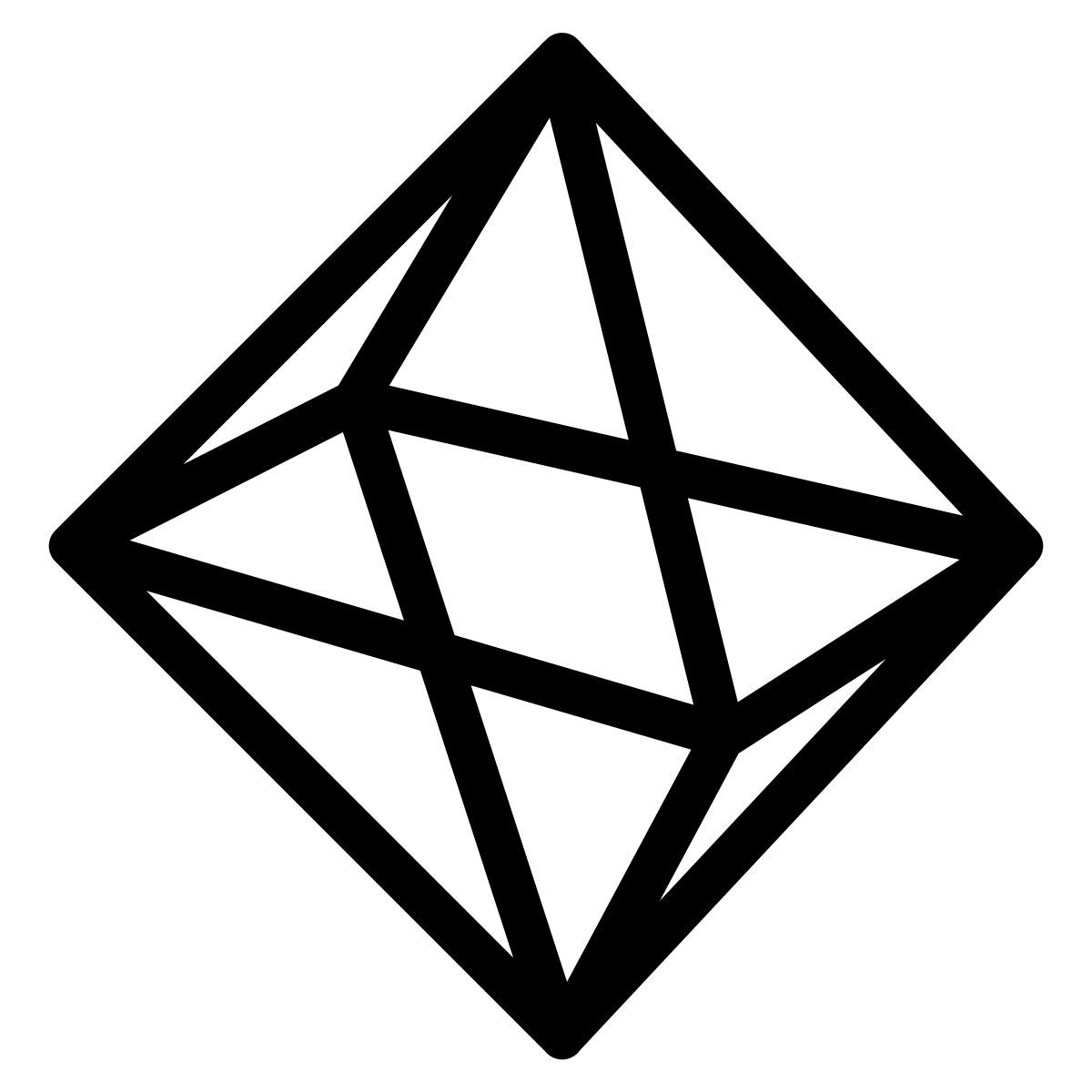 ios 17 outlined style octaedro icon