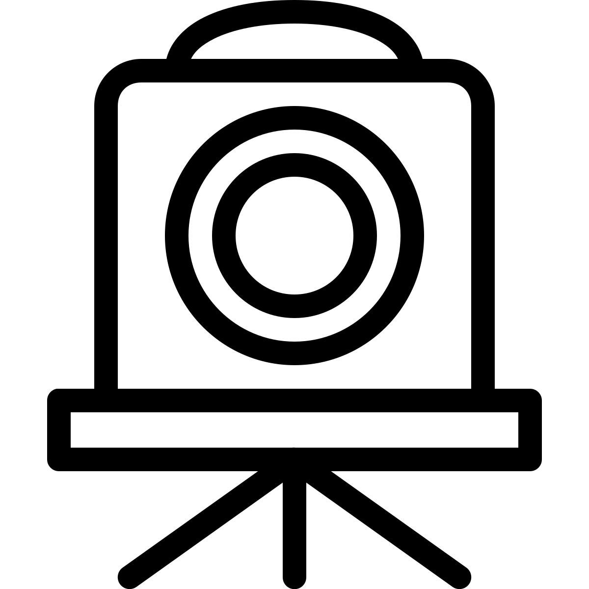 ios 17 outlined style vintage camera icon