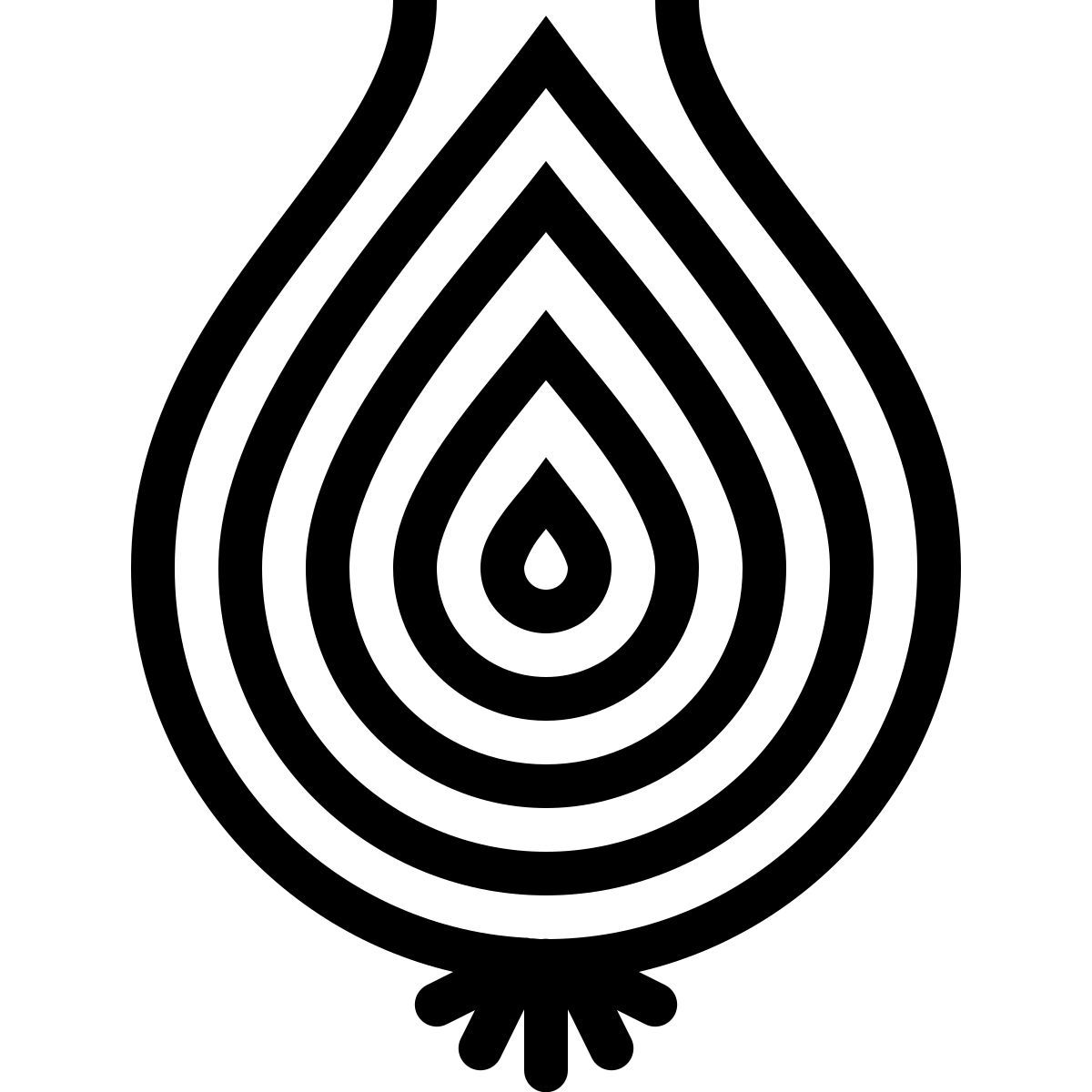 ios 17 outlined style 양파 icon