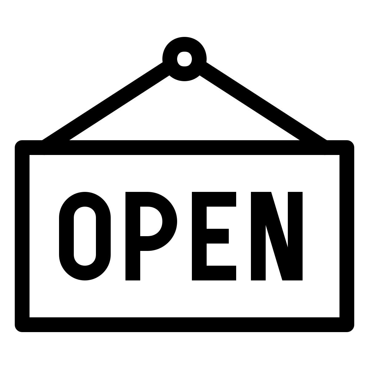 ios 17 outlined style abierto icon