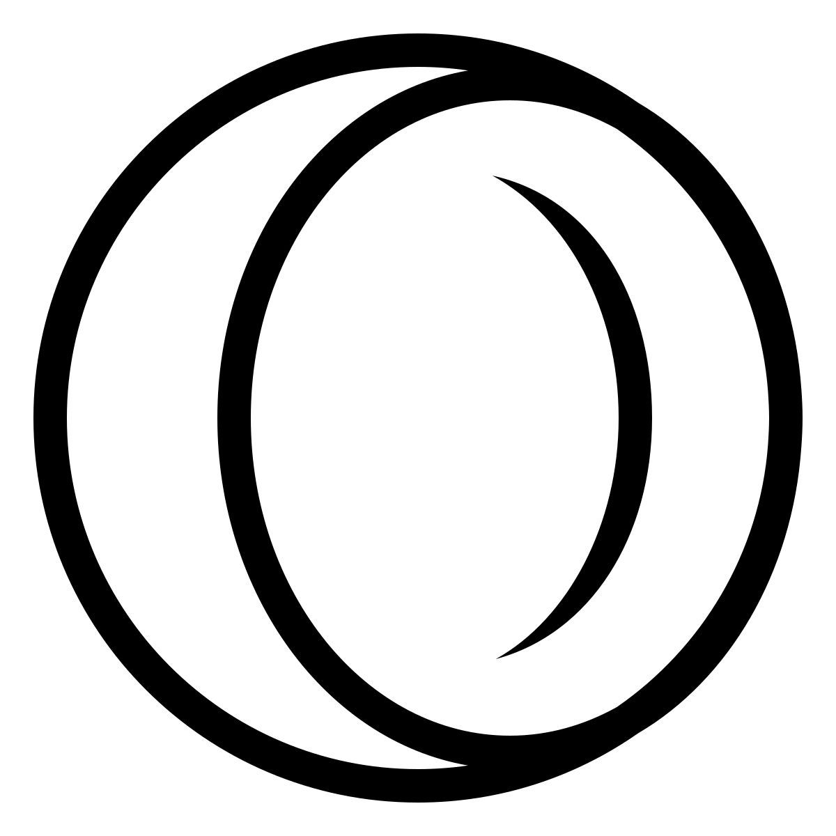 ios 17 outlined style opéra gx icon