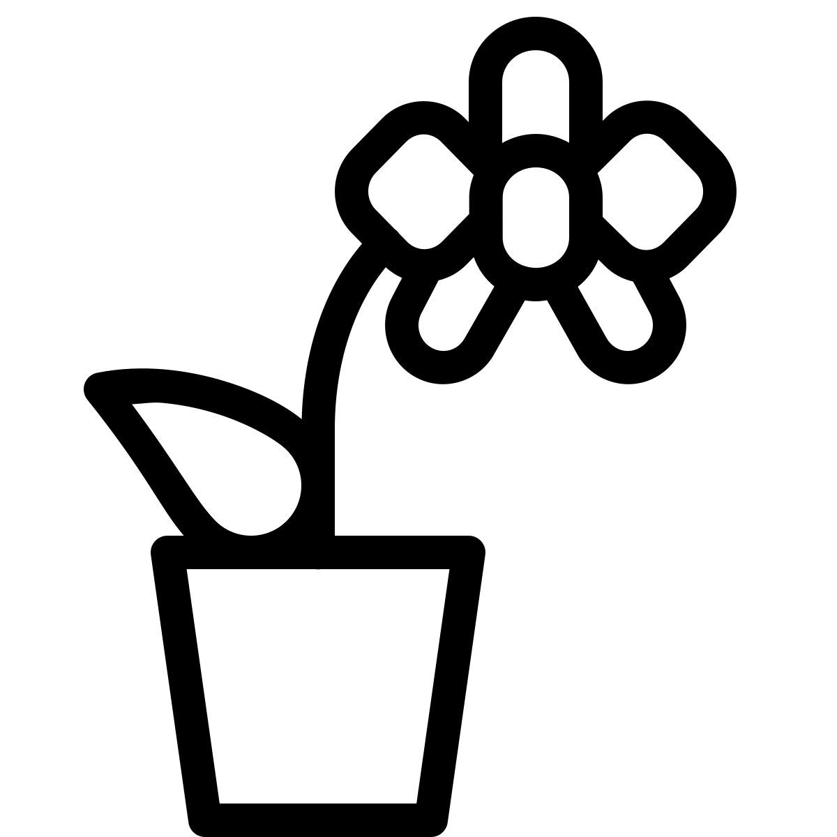 ios 17 outlined style 植物 icon