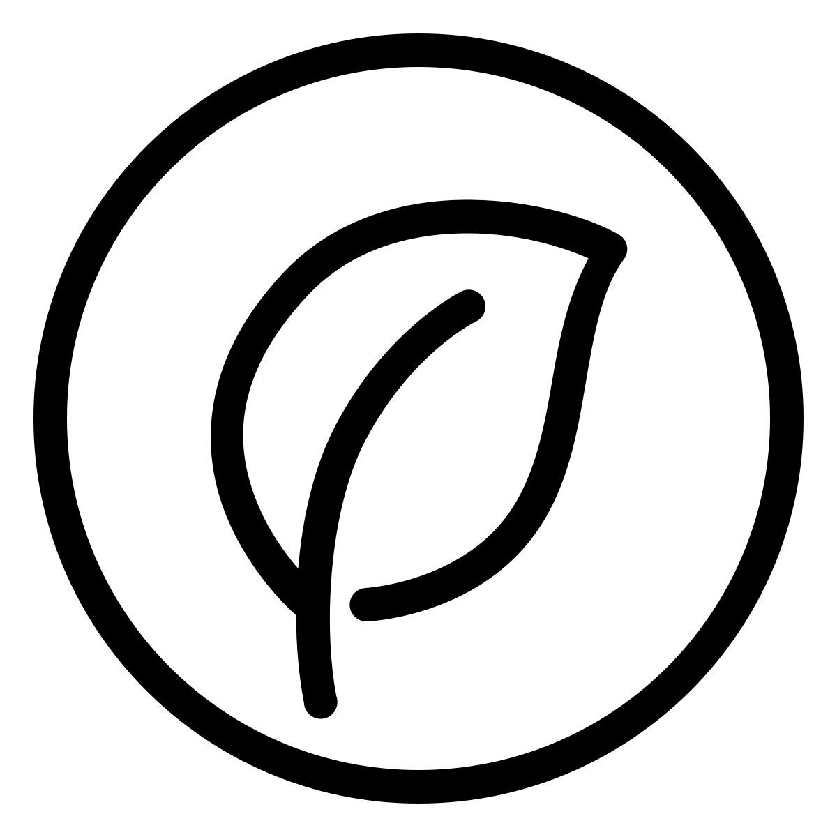 ios 17 outlined style alimentation biologique icon