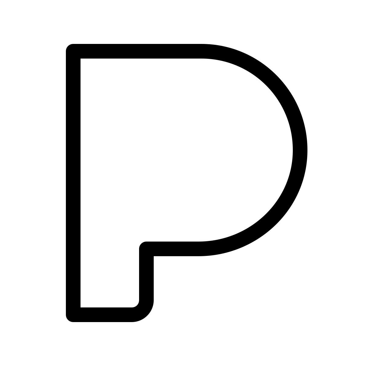 ios 17 outlined style application pandora icon