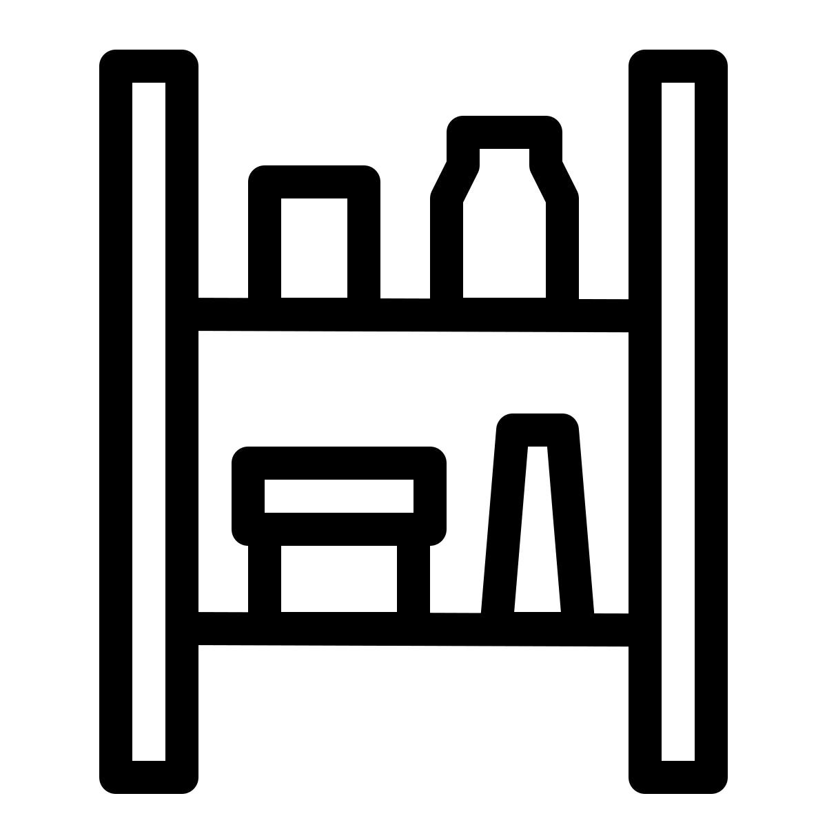 ios 17 outlined style dispensa icon