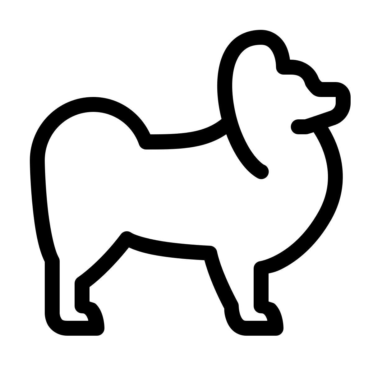 ios 17 outlined style 蝴蝶狗 icon