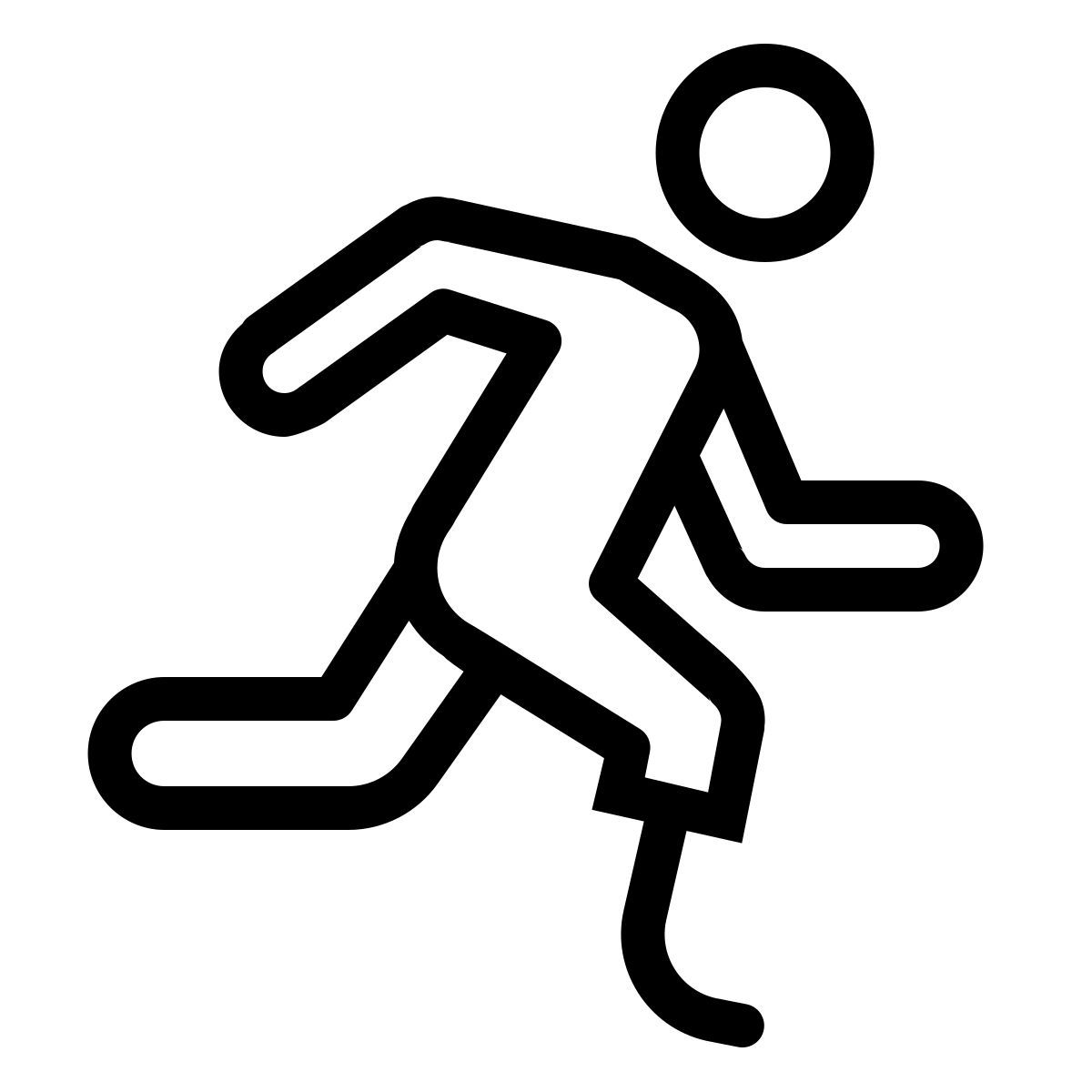 ios 17 outlined style corredor paralímpico icon