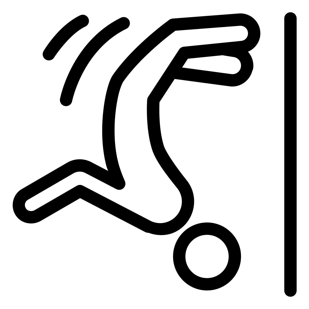 ios 17 outlined style parkour icon