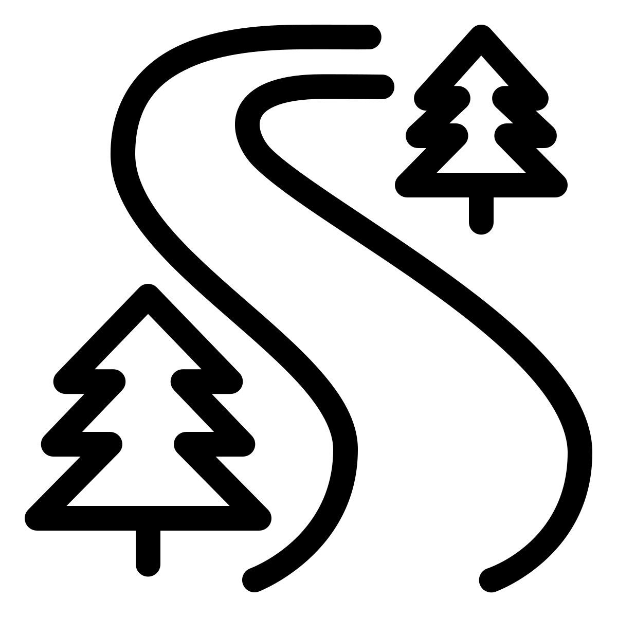 ios 17 outlined style path icon