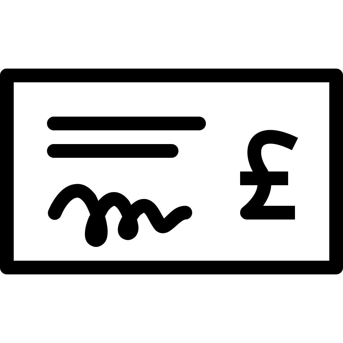 ios 17 outlined style paycheque icon