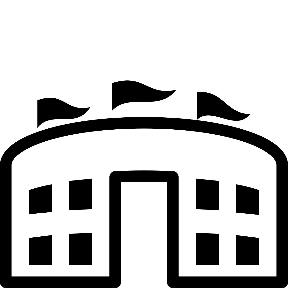 ios 17 outlined style arena icon