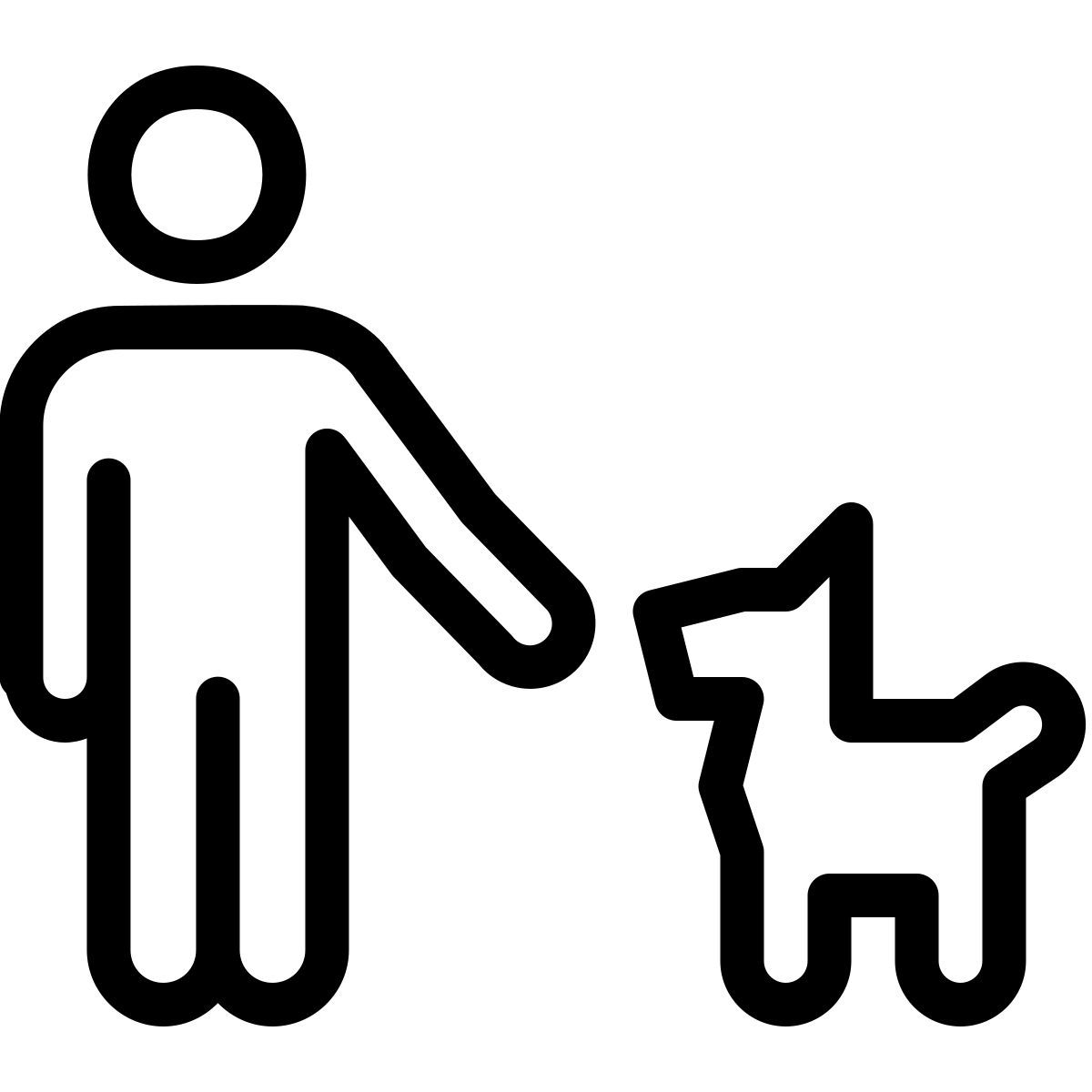 ios 17 outlined style haustier icon