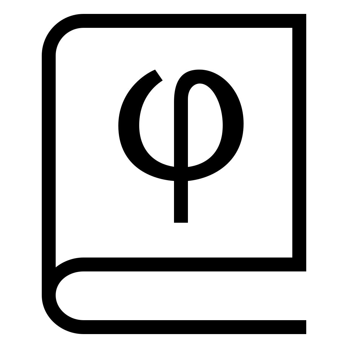 ios 17 outlined style livre de philosophie icon