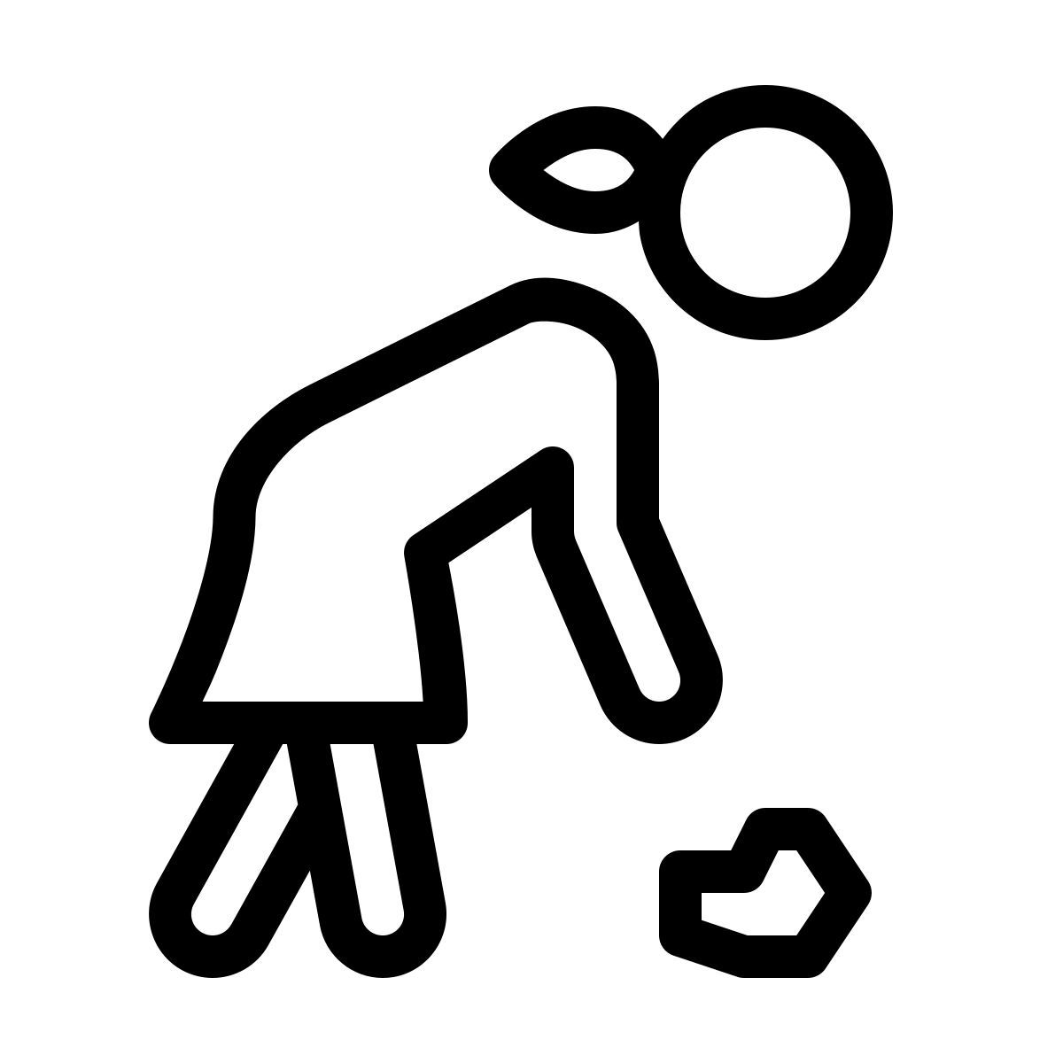 ios 17 outlined style 픽업 icon