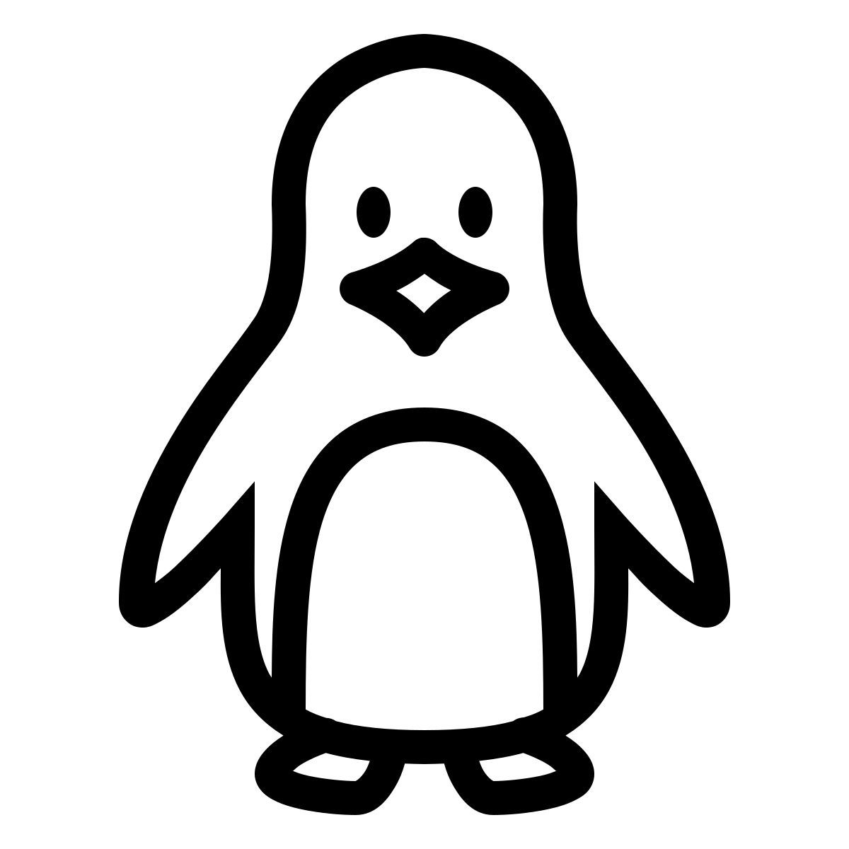 ios 17 outlined style pinguino icon