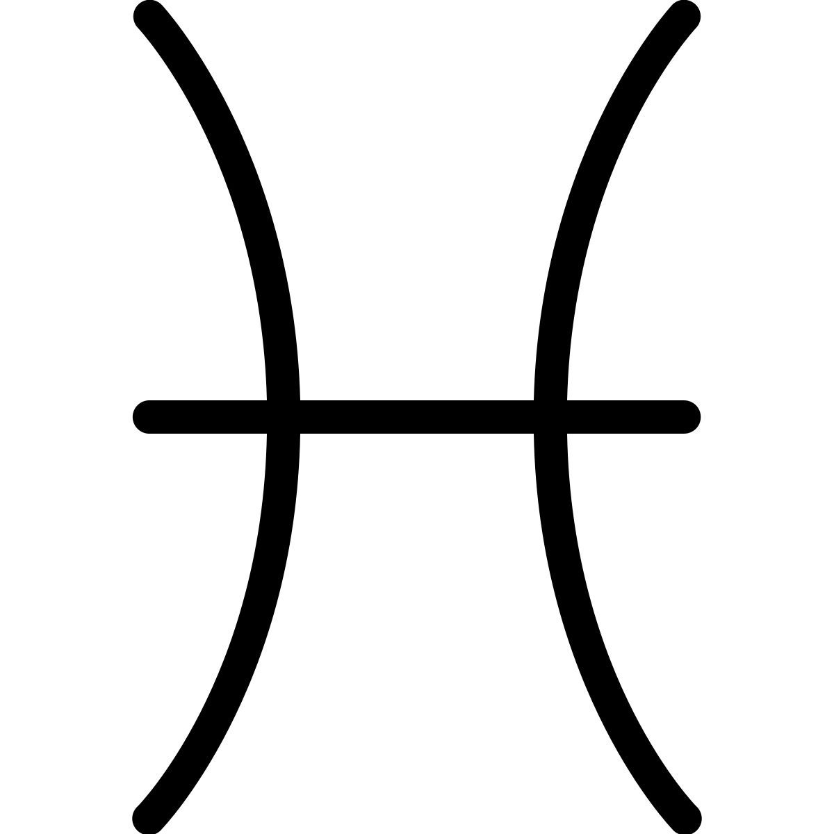 ios 17 outlined style piscis icon