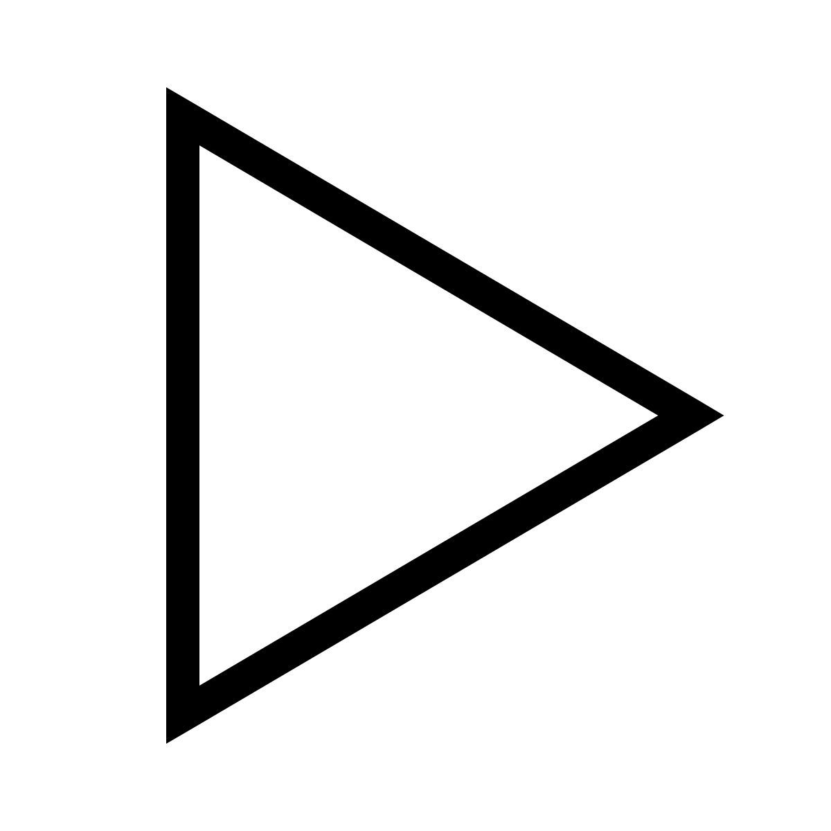 ios 17 outlined style triangle icon