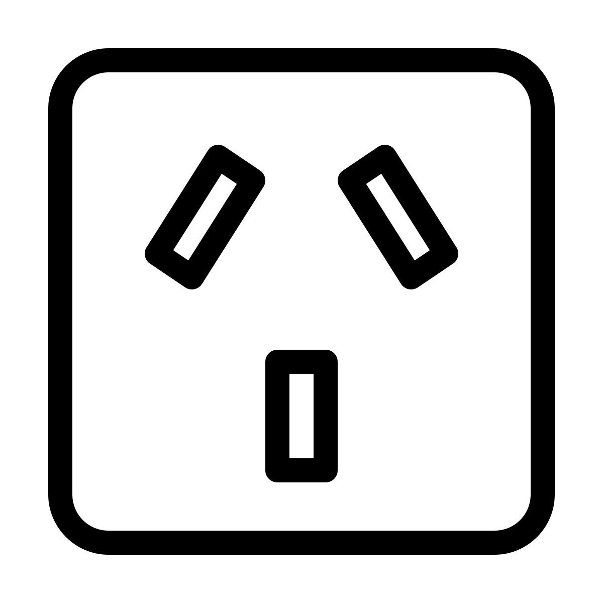 ios 17 outlined style socket icon