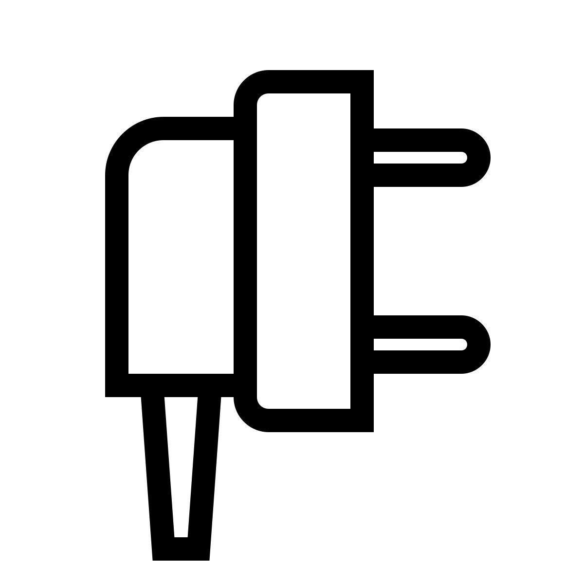 ios 17 outlined style plug icon