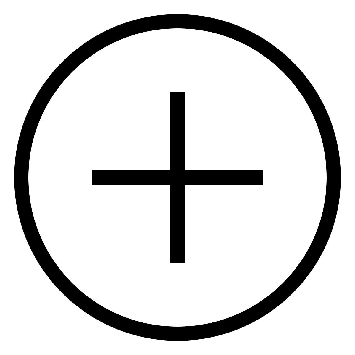 ios 17 outlined style più icon