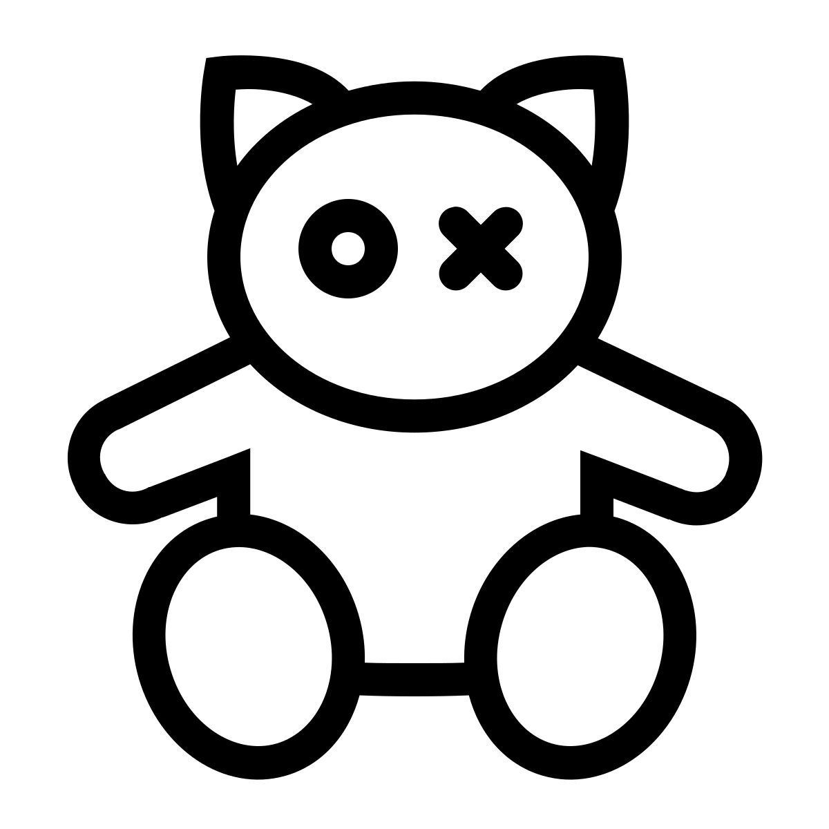 ios 17 outlined style felpa icon