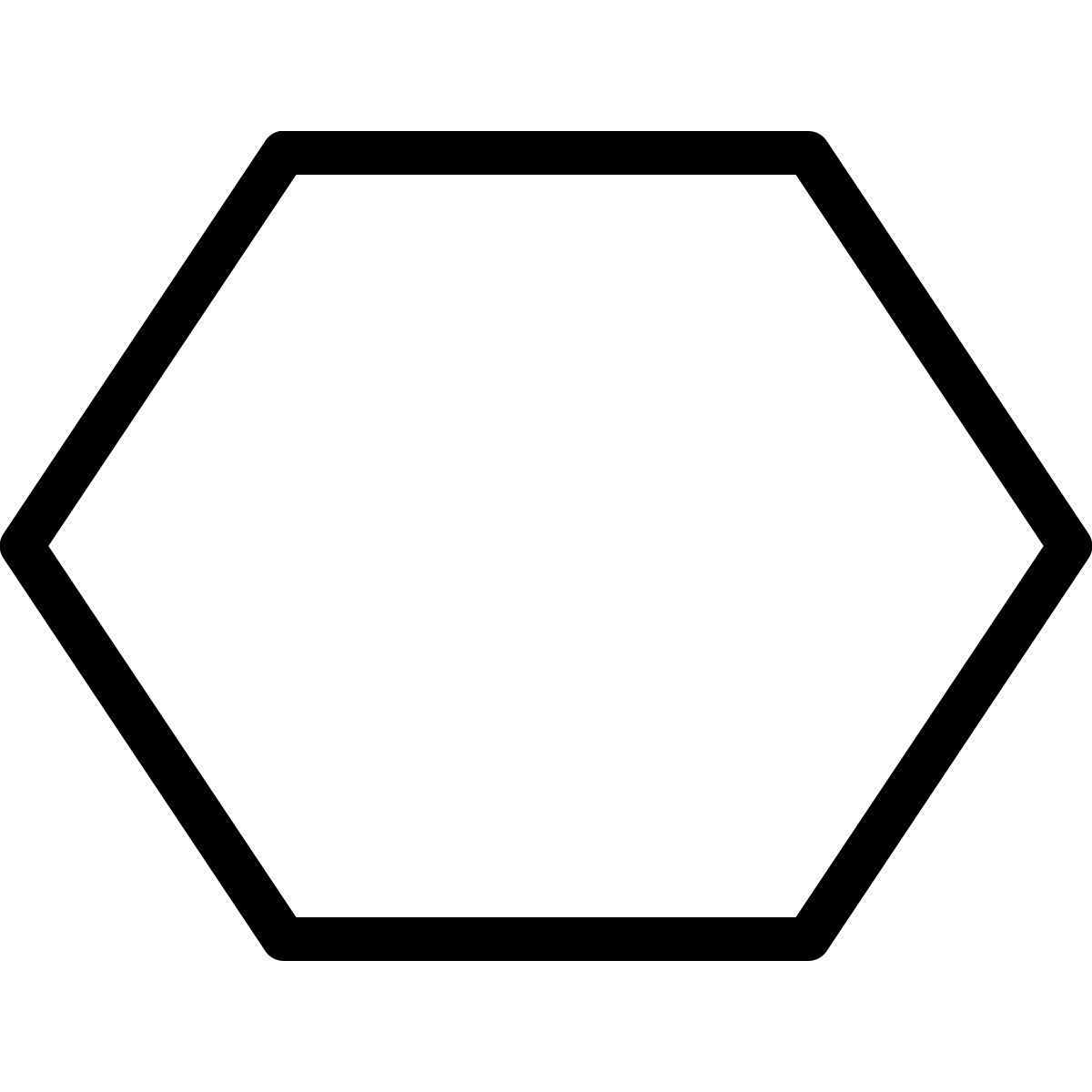 ios 17 outlined style polígono icon