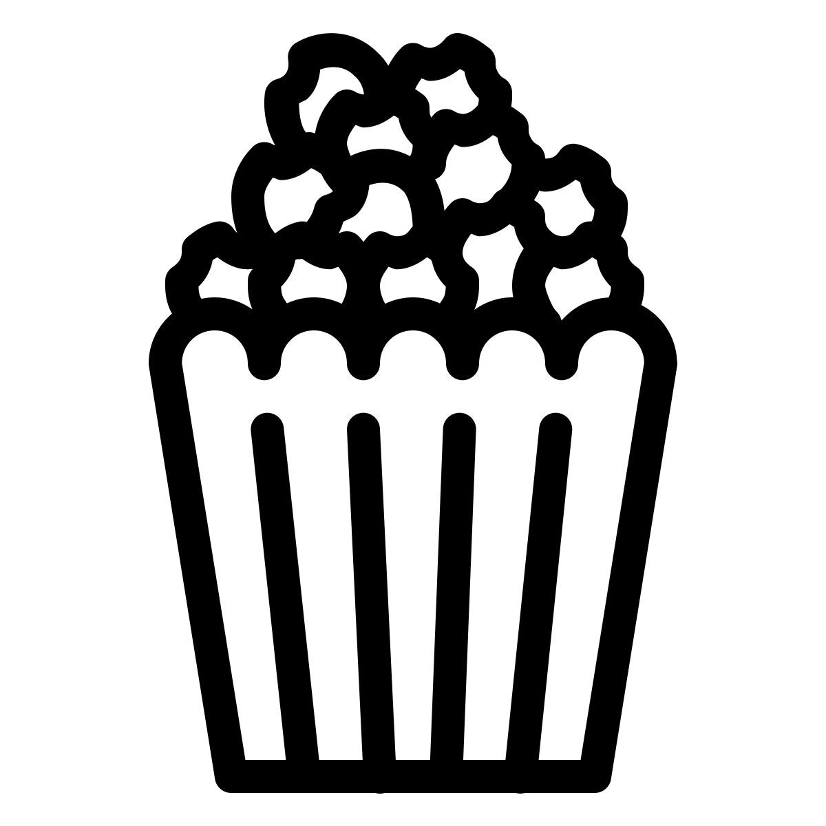 ios 17 outlined style pop corn icon