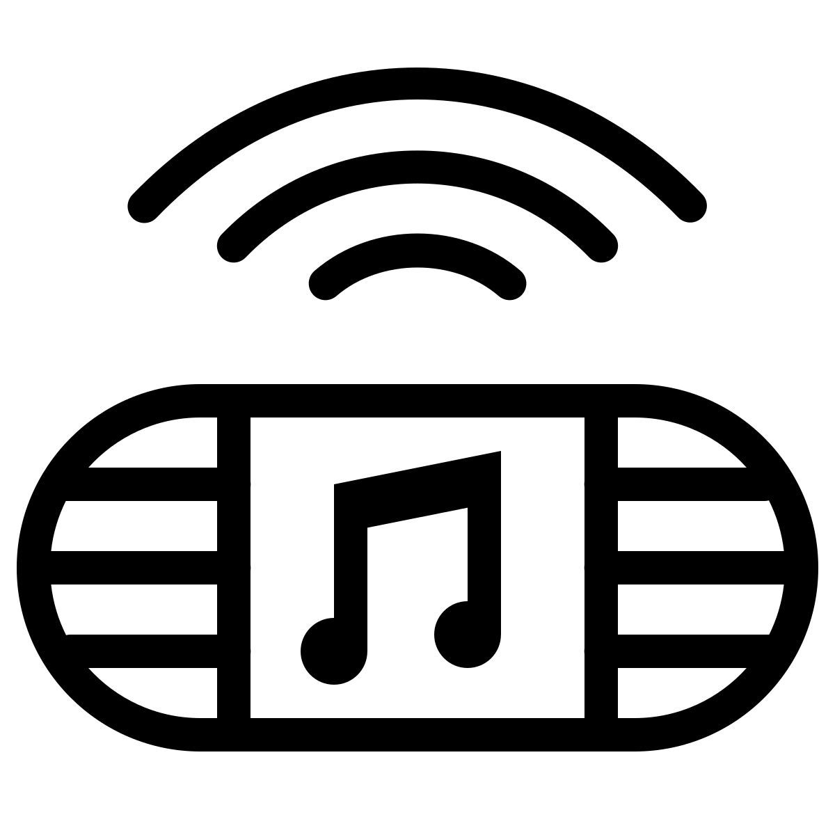 ios 17 outlined style altavoz portátil2 icon