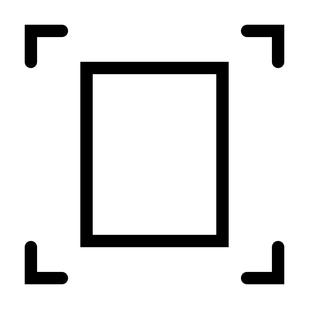 ios 17 outlined style modo de retrato escaneo icon