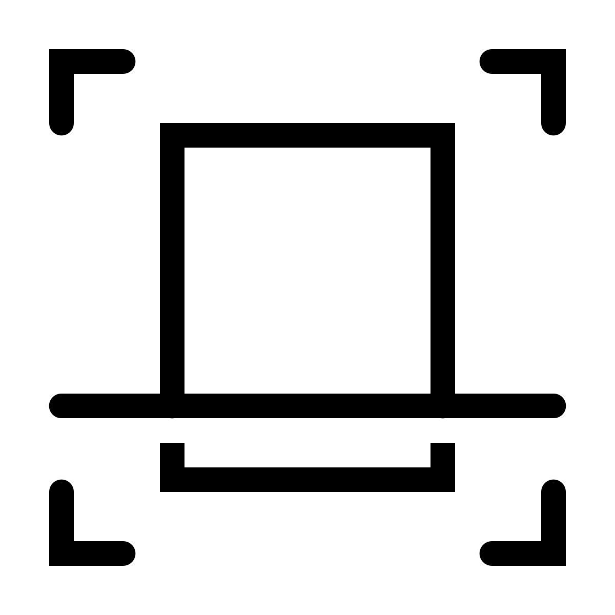 ios 17 outlined style modo de retrato escaneo icon